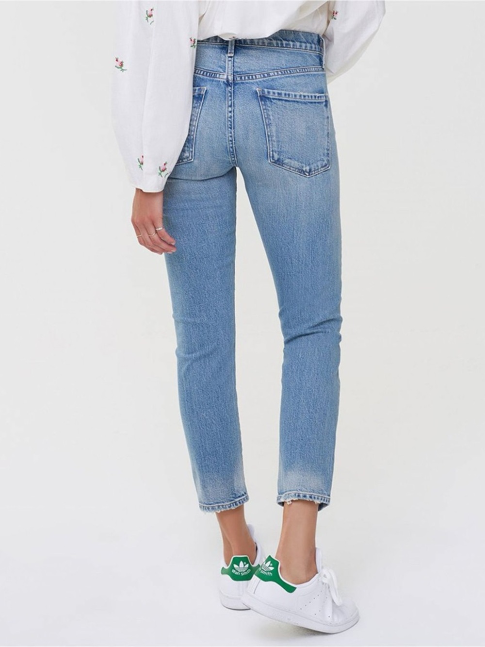070 CITIZENS OF HUMANITY Women's Elsa Mid Rise Slim Fit Cropped Jeans Blue Sz 32 - Picture 13 of 14